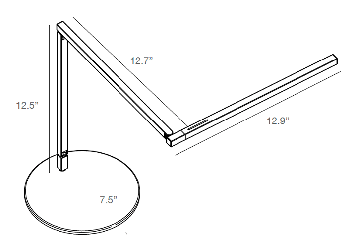 Z Bar Mini line drawing
